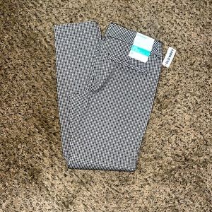 Womens checkered Old Navy mid rise pencil pants size 0